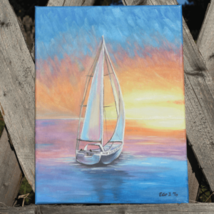 Obraz plachetnice olejomalba