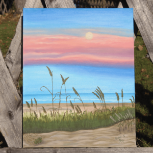 Obraz mořského pobřezí olejomalba