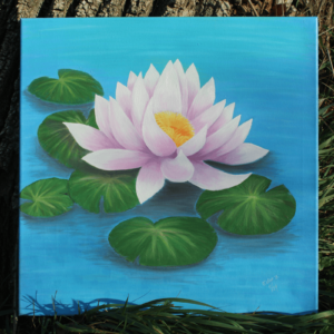 Obraz leknínu olejomalba